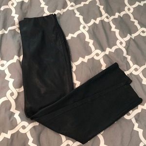 Sz M ZARA Black Leather Pants